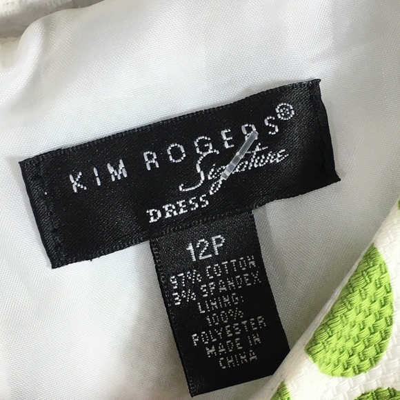 Kim Rogers Polka Dot Dress Tie Waist Spring 12P - Picture 7 of 7